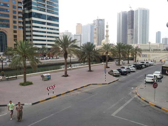 Cloudy weather in Sharjah on Monday evening (Picture by Khawaja Azfer)