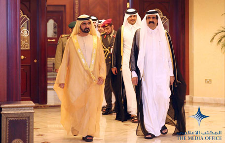Mohammed arrives in Doha heading UAE delegation to Arab Summit. (SUPPLIED)
