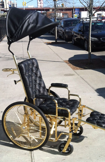 Crazy Gaga: 27th birthday gift to self? Louis Vuitton wheelchair