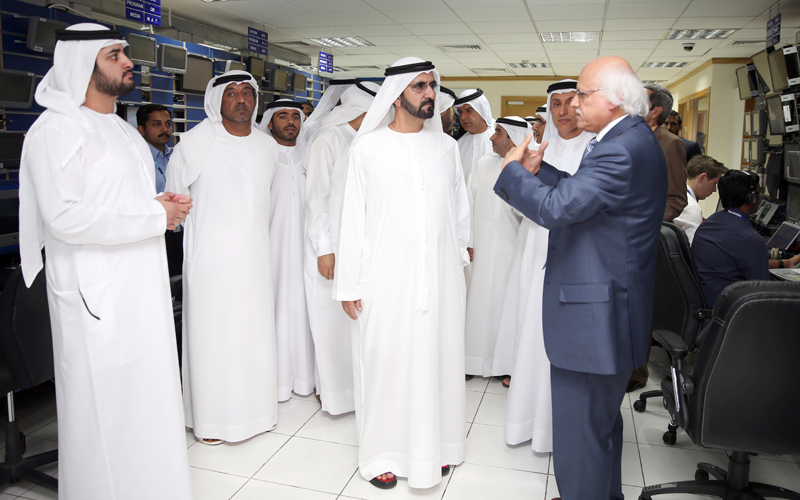 His Highness Sheikh Mohammed bin Rashid Al Maktoum tours Terminal 2 at Dubai International Airport (Wam)