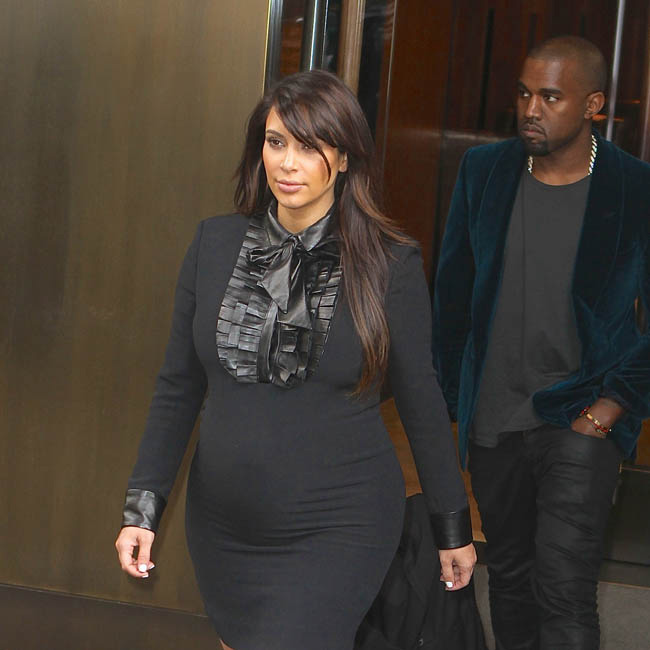 Kim Kardashian with her boyfriend Kanye West (BANG)