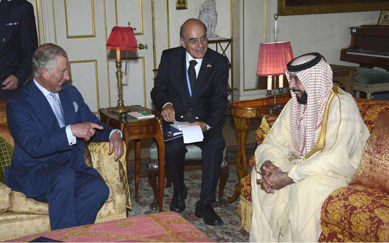 Sheikh Khalifa with Prince Charles (WAM)