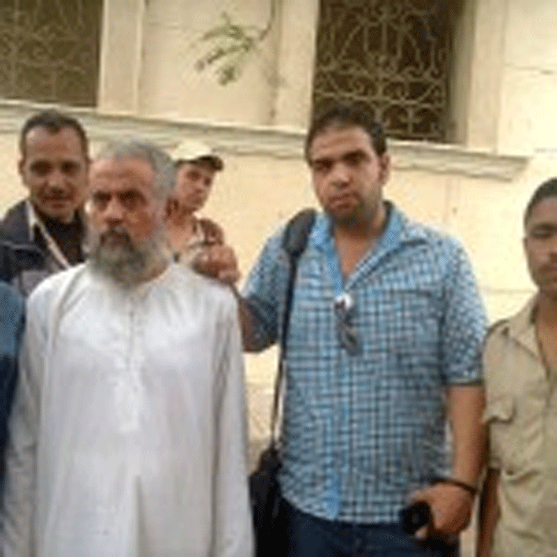 Egyptian prayer leader Mustapha who is accused of raping and killing a seven-year-old girl.