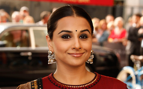 Actress and jury member Vidya Balan arrives for cocktails at the Martinez Hotel at the 66th international film festival, in Cannes, southern France, Tuesday, May 14, 2013. (AP)