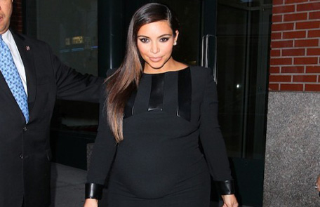 Reality star Kim Kardashian in New York to watch her boyfriend Kanye West perform.