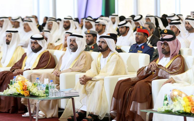 His Highness Sheikh Mohammed bin Rashid Al Maktoum attends the United Arab Emirates University's (UAE University) graduation ceremony of the 32nd batch of students in Al Ain(Wam)