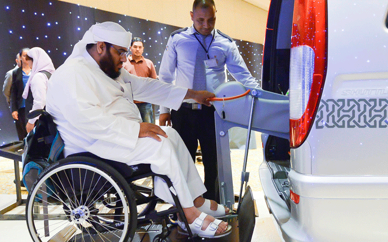 Special taxi for the disabled were launched in Abu Dhabi on Tuesday.