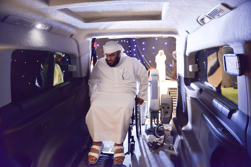 Special taxis for the disabled were launched in Abu Dhabi on Tuesday.