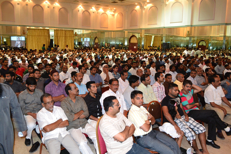 People listening to M M Akbar's speech at the Ramadan Forum in Dubai.