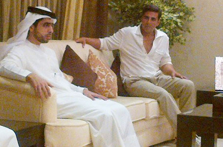 Akshay Kumar at the home of Sheikh Mohammed bin Maktoum bin Juma Al Maktoum in Dubai. (Bindu Suresh Rai)