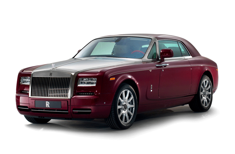 The Rolls Royce Phantom Coupe Ruby Edition.