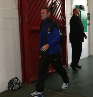 Wayne Rooney arriving at Old Trafford. Pic courtesy: manutd.com