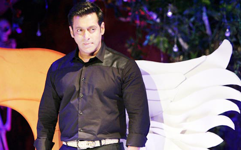 Indian actor Salman Khan launches 'Bigg Boss 7' as the host of the reality television show. (Pic: @ColorsTV)
