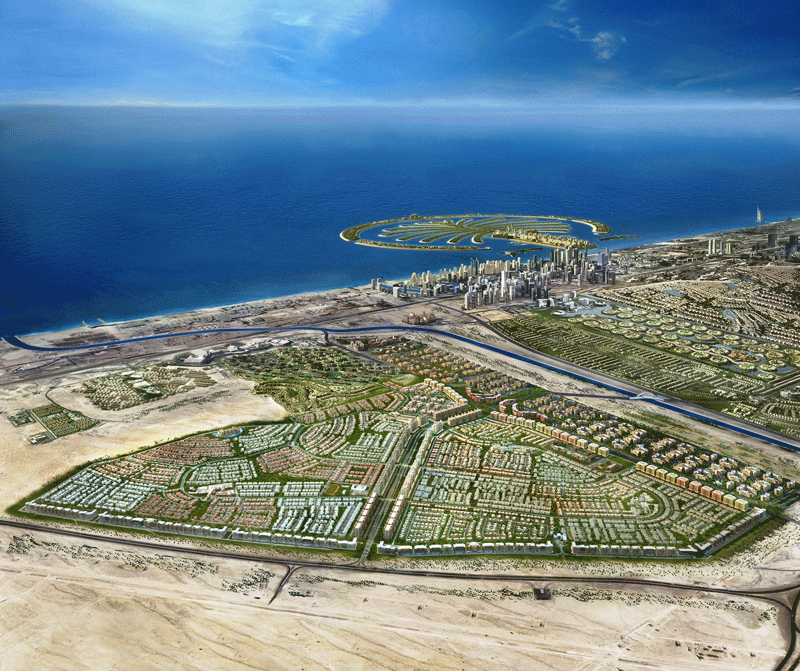 The master plan of the proposed Al Furjan development.