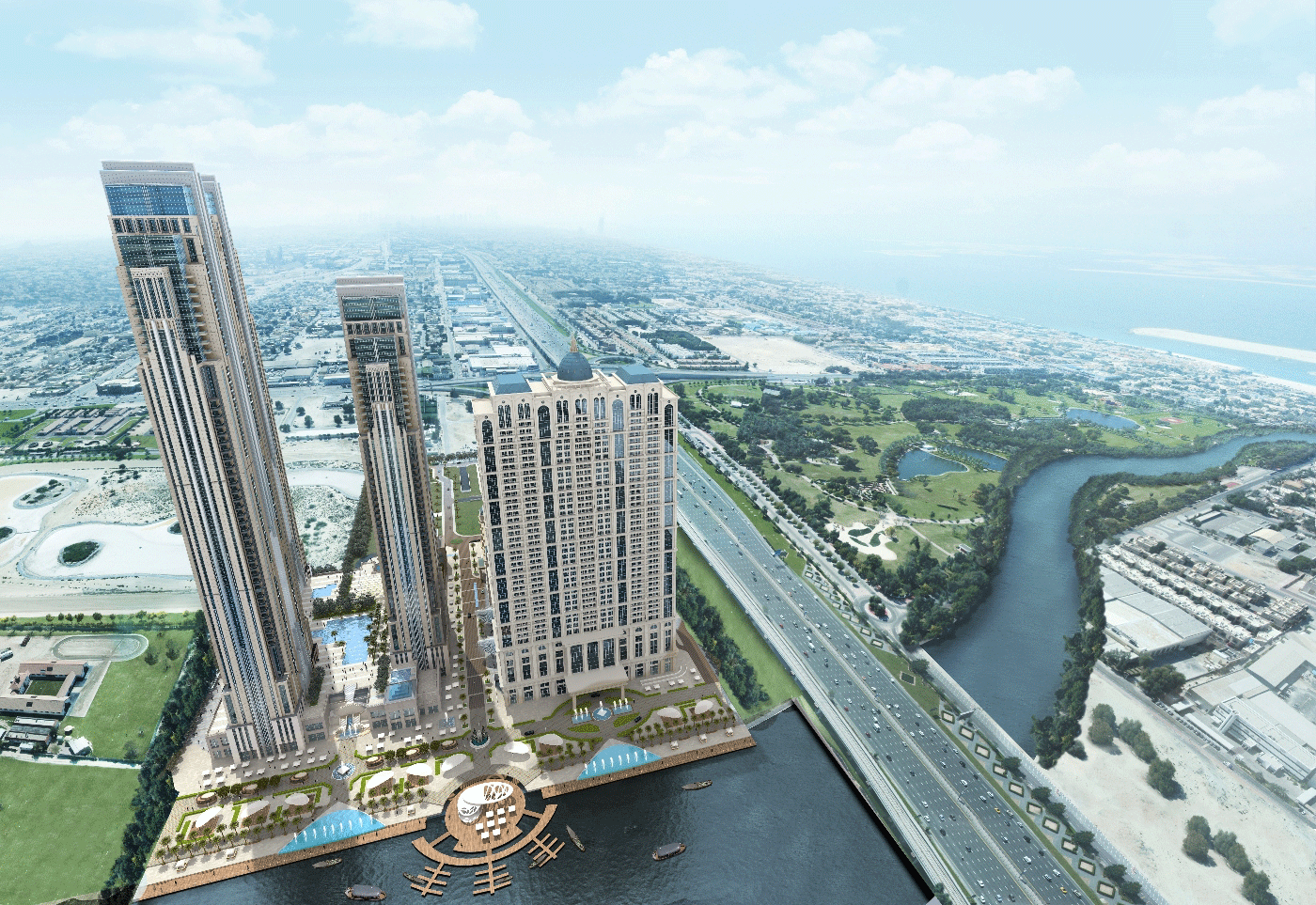 An artist's impression of the proposed Al Habtoor City in Dubai.