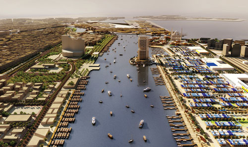 An artist’s illustration of Nakheel’s Deira project (SUPPLIED)