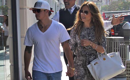 Actress and singer Jennifer Lopez and Casper Smart. (BANG)