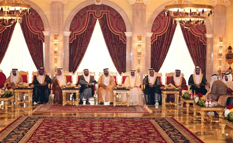 Sheikh Mohammed received Rulers and Crown Princes on the occasion of Eid Al Adha. (Wam)