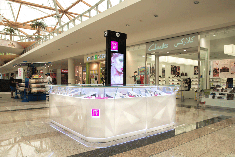 Malabar Gold's new 'Pink Chic' mini jewellery store which opened in Sahara Centre, Dubai.