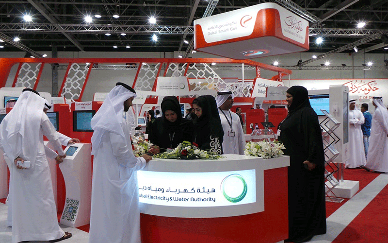 The stand of Dubai Electricity and Water (Dewa) at Gitex 2013.