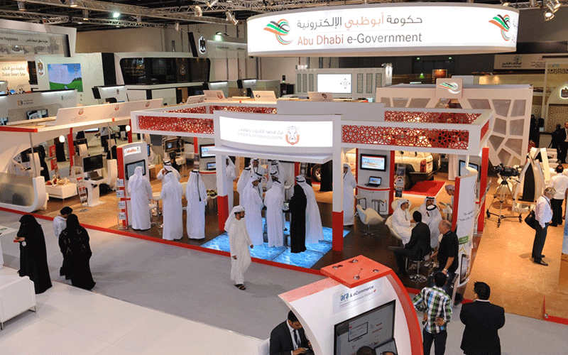 The Abu Dhabi eGovernment stand at Gitex 2013.