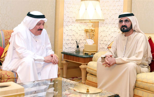 His Highness Sheikh Mohammed bin Rashid Al Maktoum meets Abdullah bin Mohammed Al Othman (Wam)