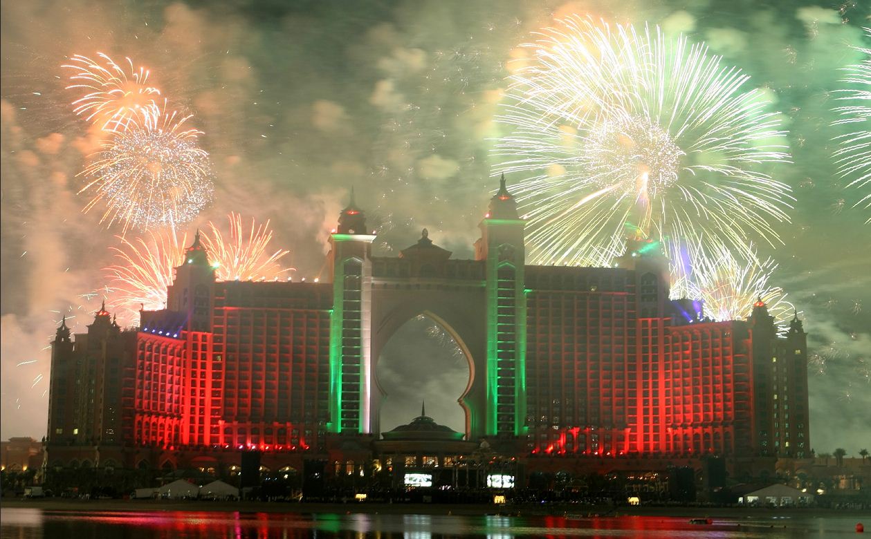File Image: Fireworks display during the grand opening of the Atlantis at Palm Jumeirah, November 20, 2008. (Dennis B. Mallari)