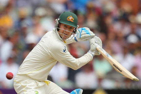 Michael Clarke of Australia bats during day two of the Second Ashes Test Match against England at Adelaide Oval on December 6, 2013 in Adelaide, Australia. (GETTY)