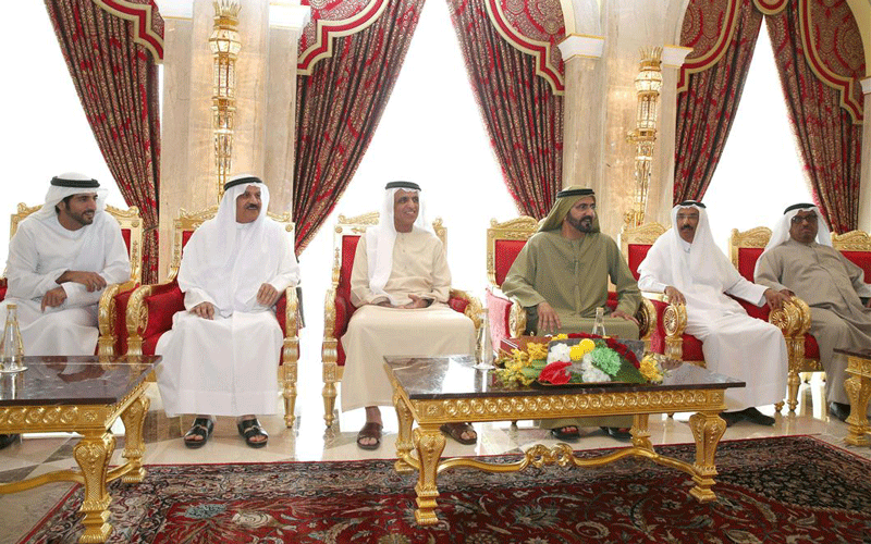 His Highness Sheikh Mohammed bin Rashid Al Maktoum, Vice President and Prime Minister of UAE and Ruler of Dubai,  received  Sheikh Saud bin Saqr Al Qasimi, Supreme Council Member and Ruler of Ras Al Khaimah yesterday. (Wam)