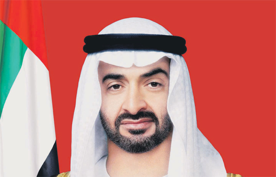 His Highness Sheikh Mohamed bin Zayed Al Nahyan, Crown Prince of Abu Dhabi and Deputy Supreme Commander of the UAE Armed Forces.