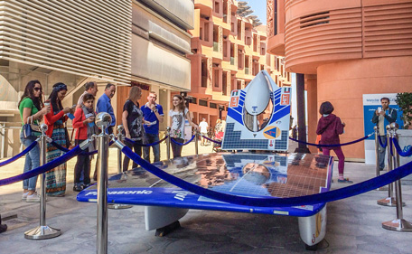 The futuristic cars on display in Abu Dhabi (SUPPLIED)