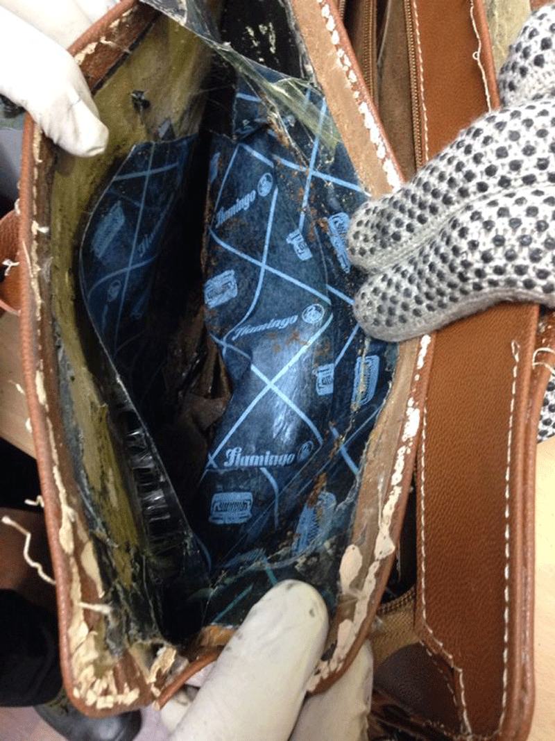 The opium seized by Dubai Customs was concealed in hand bags.