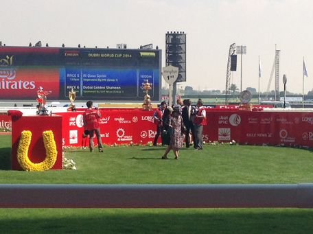 What they are all running for: The Dubai World Cup. (Ajanta Paul)