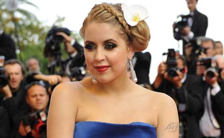 (FILES) In a file picture taken on May 22, 2009 British Peaches Geldof arrives for the screening of the movie "The Imaginarium of Doctor Parnassus" by British Terry Gilliam presented out of competition at the 62nd Cannes Film Festival. (AFP)