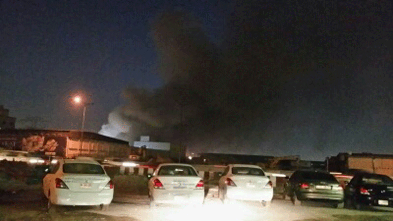 A new fire broke out in Sharjah on Sunday evening, the fourth in the past couple of days.