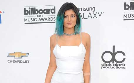 Model Kylie Jenner arrives for the 2014 Billboard Music Awards, May 18, 2014 at the MGM Grand Garden Arena, in Las Vegas, Nevada. (AFP)
