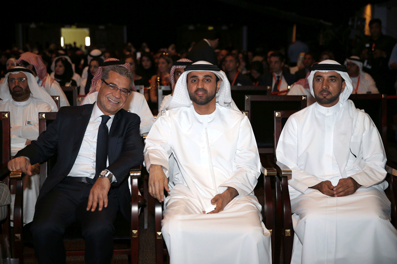 Dignitaries at the Arab Media Forum in Dubai on Tuesday.