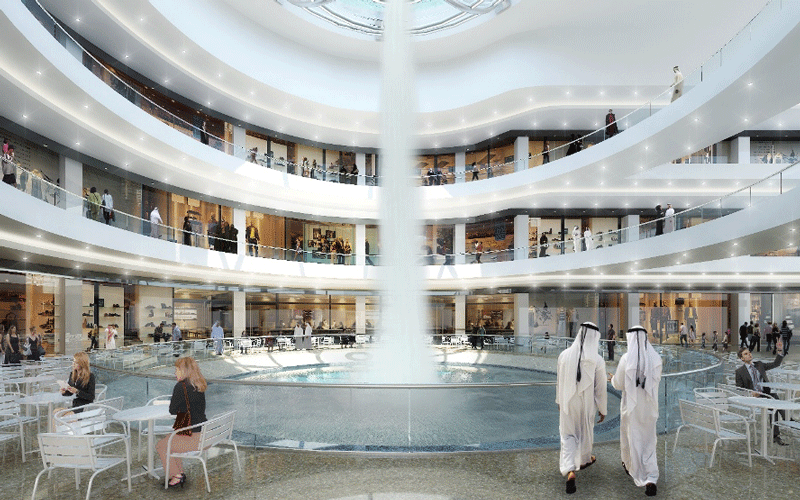 An artist's impression of Nakheel Mall interior.