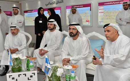 Sheikh Mohammed bin Rashid was briefed on a number of strategic development plans of the Roads and Transport Authority (RTA) on Wednesday.(Wam)
