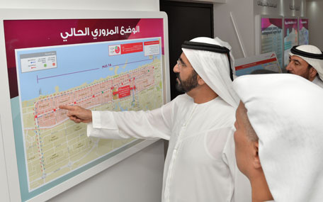 Sheikh Mohammed bin Rashid was briefed on a number of strategic development plans of the Roads and Transport Authority (RTA) on Wednesday.(Wam)