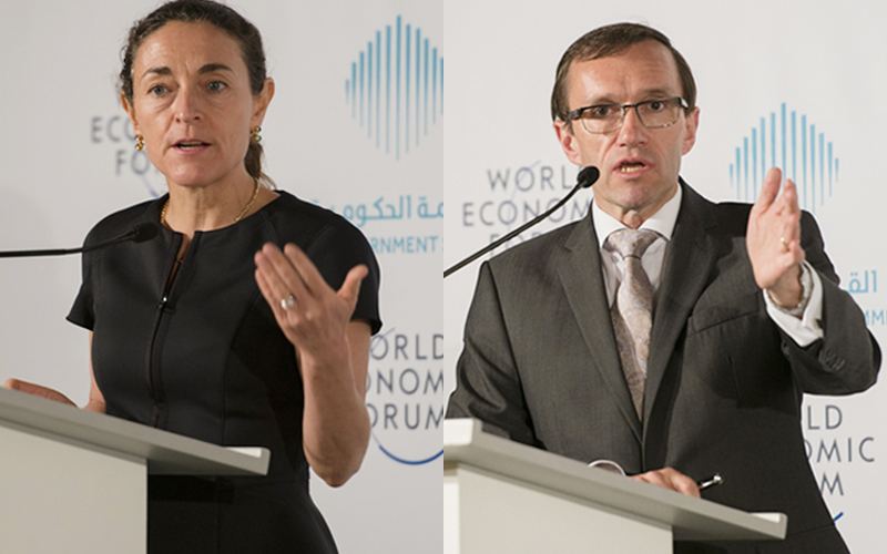 Diana Farrell, Director at McKinsey & Company, and Espen Barth Eide, Managing Director at the World Economic Forum.