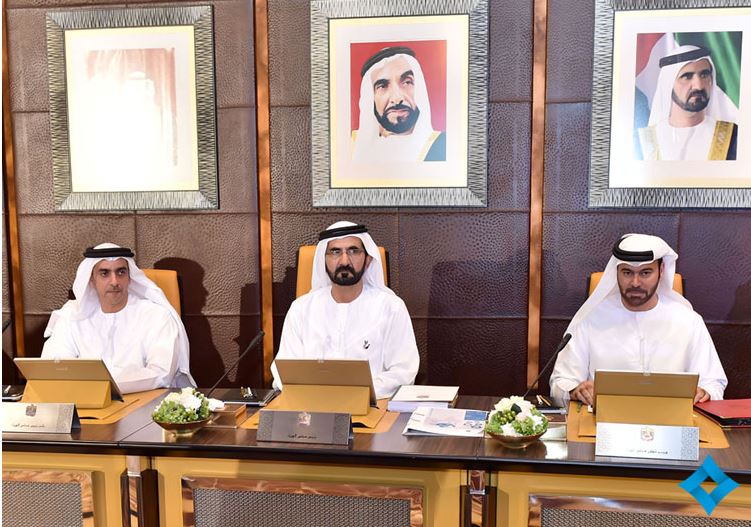 Sheikh Mohammed chairs the Cabinet meeting.