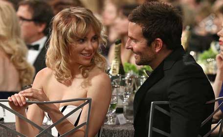 Bradley Cooper and girlfriend Suki Waterhouse at the Screen Actors Guild Awards. (GETTY)