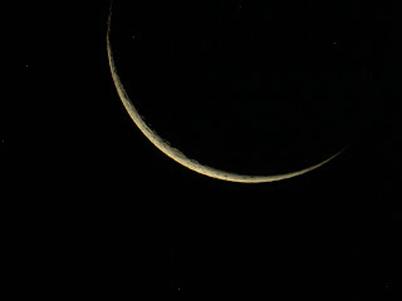 Illustrative picture of a crescent moon (File)