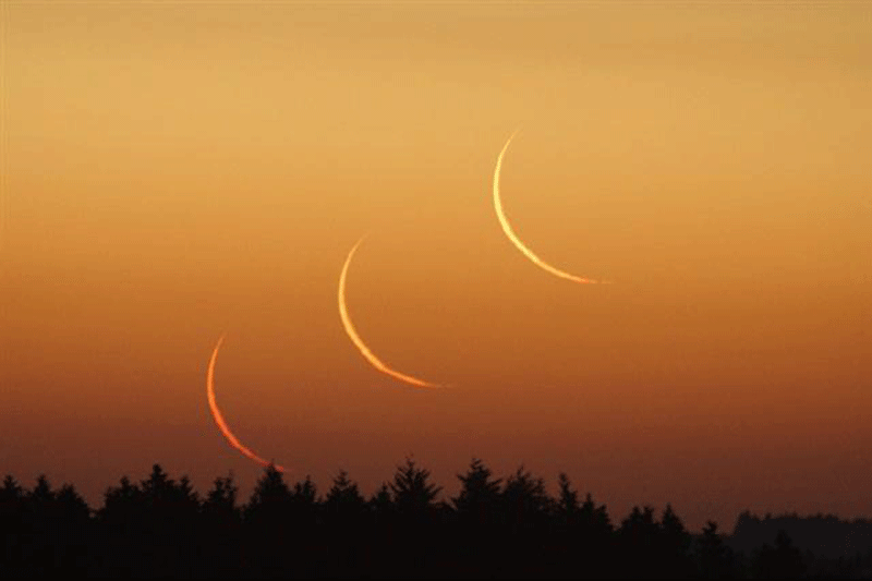 Illustrative picture of a crescent moon (File)