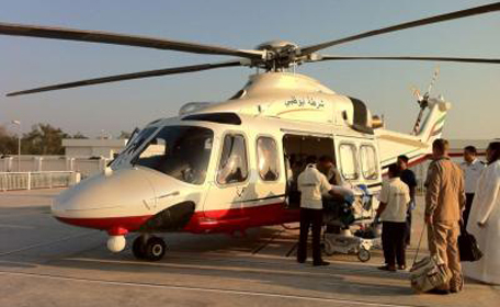 Air Ambulance team also provided first-aid to injured. (Supplied)