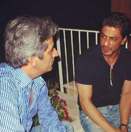 Shah Rukh Khan and designer Tony Ashai. (Supplied)