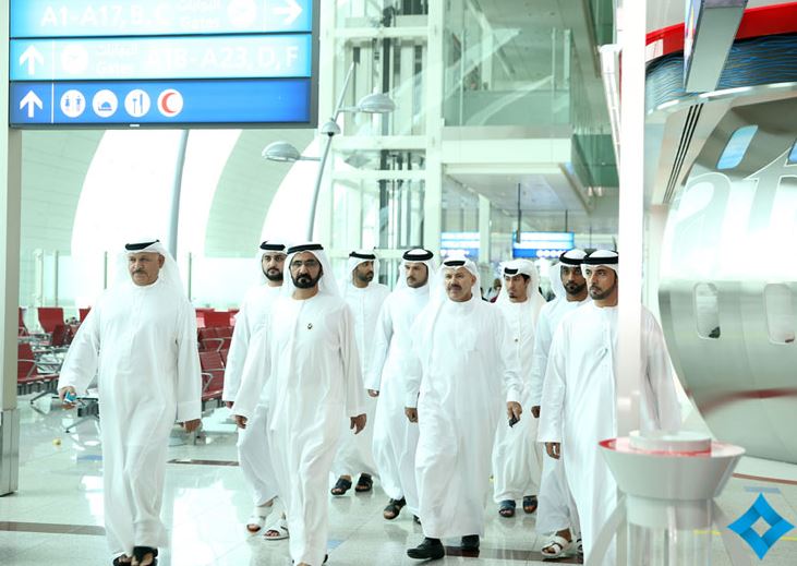 Sheikh Mohammed, accompanied by Sheikh Maktoum bin Mohammed bin Rashid Al Maktoum, Deputy Ruler of Dubai, and other senior officials, was assured of the quality of world-class services and facilities provided by the airport authorities at Dubai Airport, one of the world's busiest airports. (Supplied)