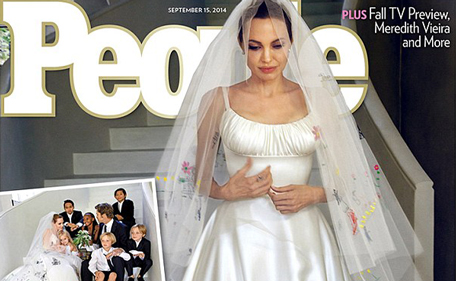 Angelina Jolie Basically Wore a Wedding Gown to the Airport