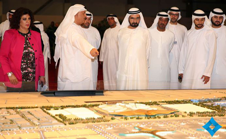 His Highness Sheikh Mohammed at the briefing on Al Maktoum International Airport, deemed to be world's biggest airport when completed. (Supplied)